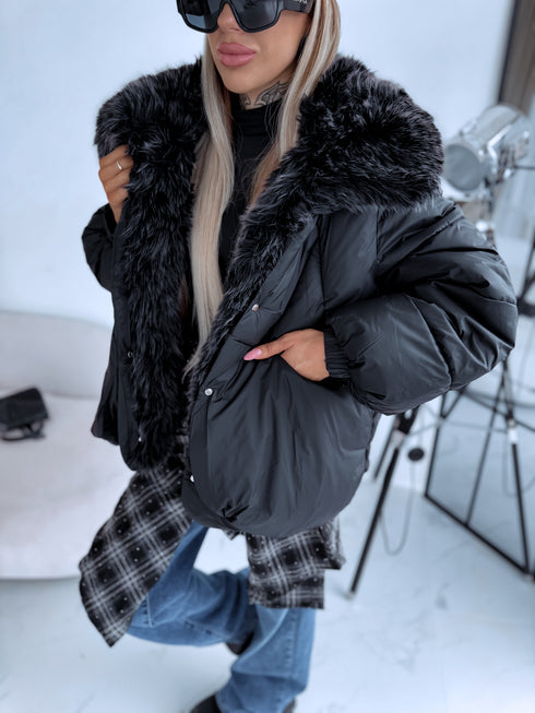 Short jacket "NORTH FL257" - BLACK